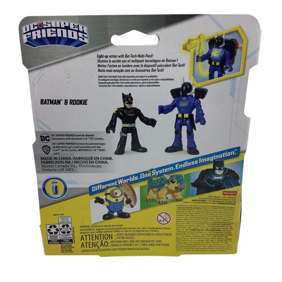 Imaginext DC Super Friends Batman & Rookie Figure Bat-Tech Multi-Pack NEW Age 3- - Picture 3 of 6